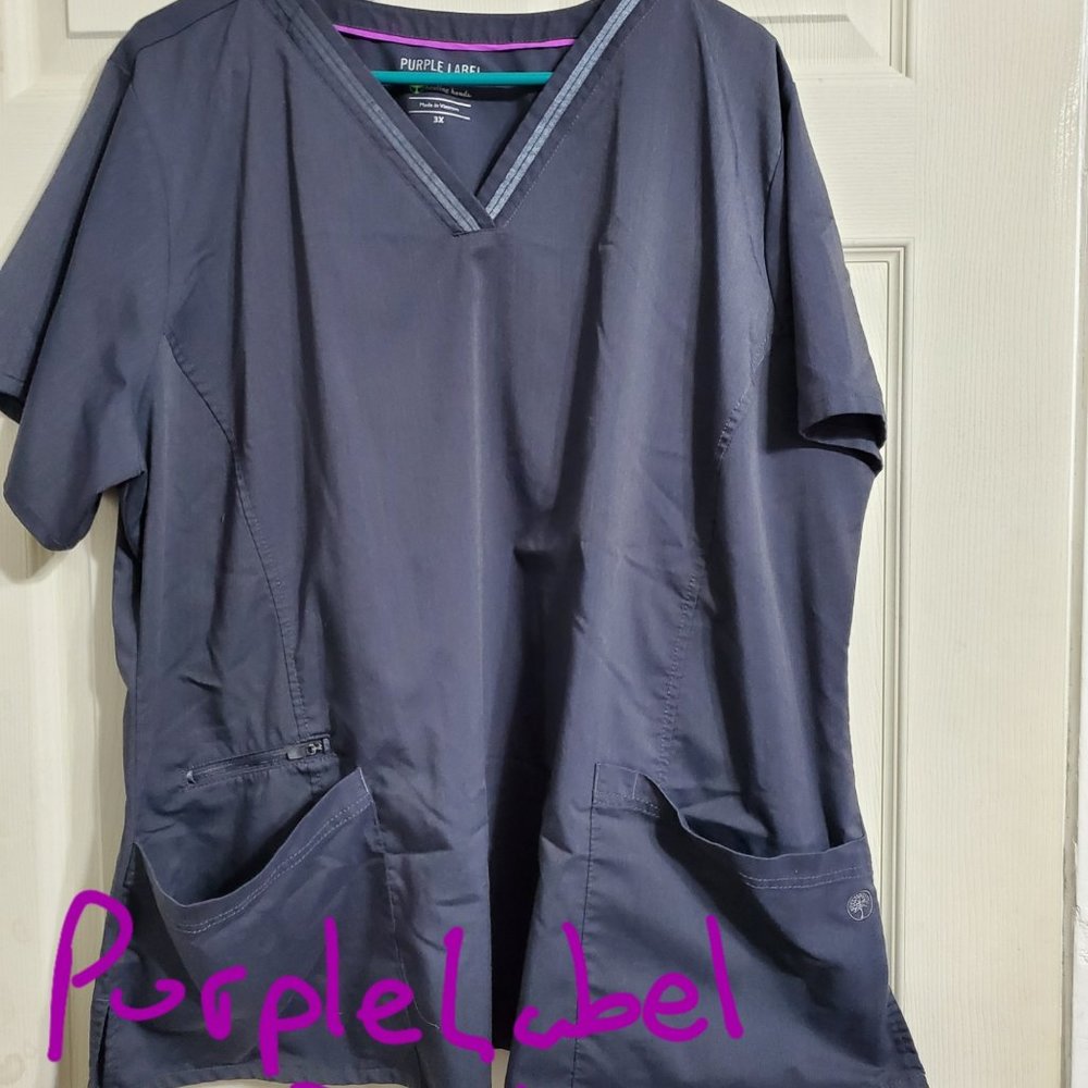 Purple Label 3XL Scrub Top